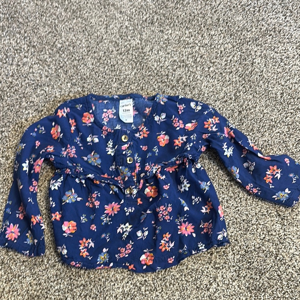 Floral Long Sleeve Baby Top (4/$10)